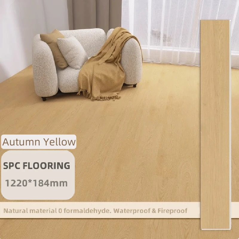 Indoor SPC Flooring Buckle & Groove Wood Grain